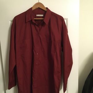 Abercrombie Oxblood Shirt Dress